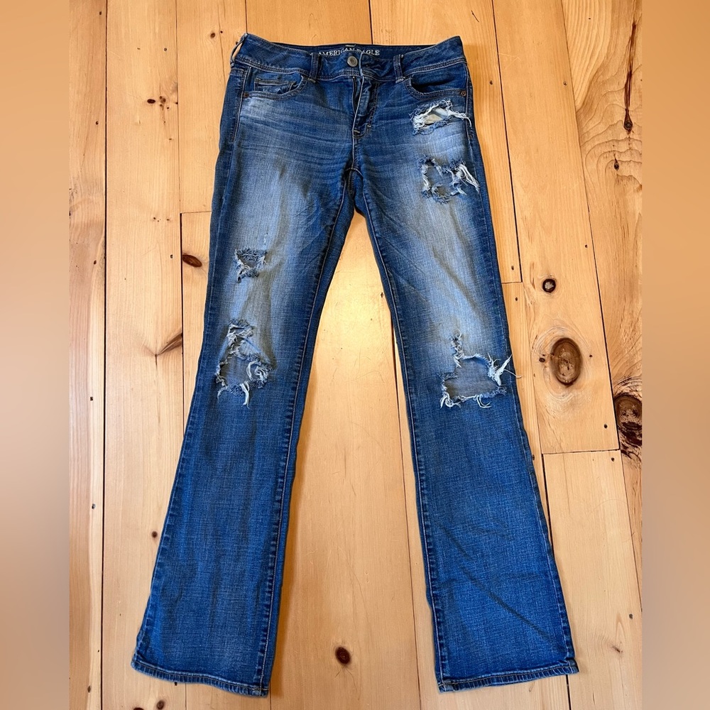 American eagle kick boot jeans size 10 X-long